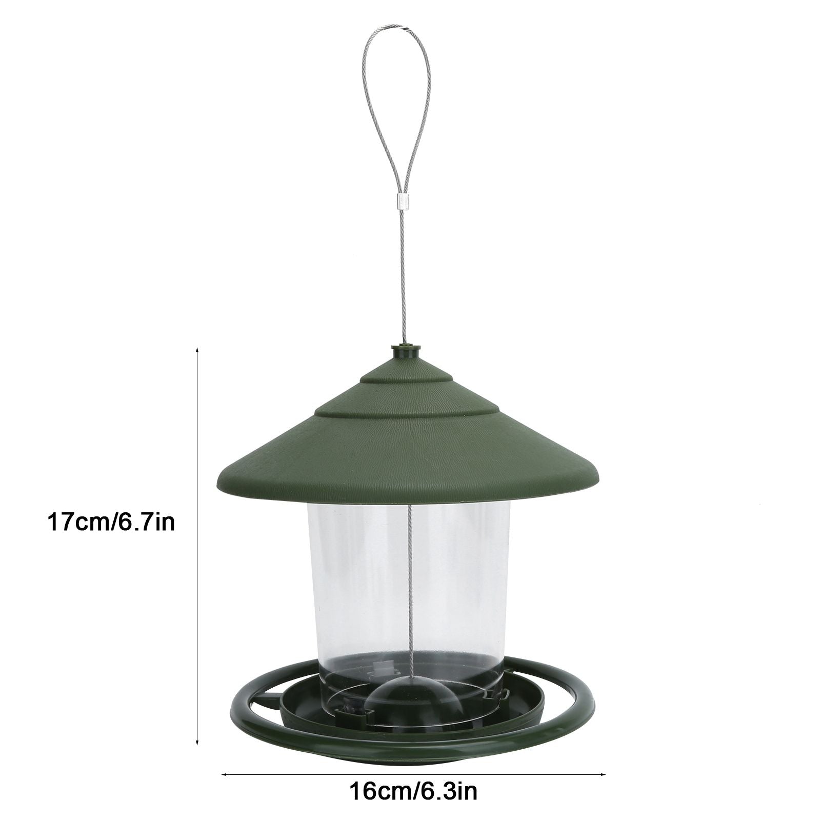 Outdoor Hanging Bird Feeder Plastic Food Container Birds Feeding Tools for Garden Yard