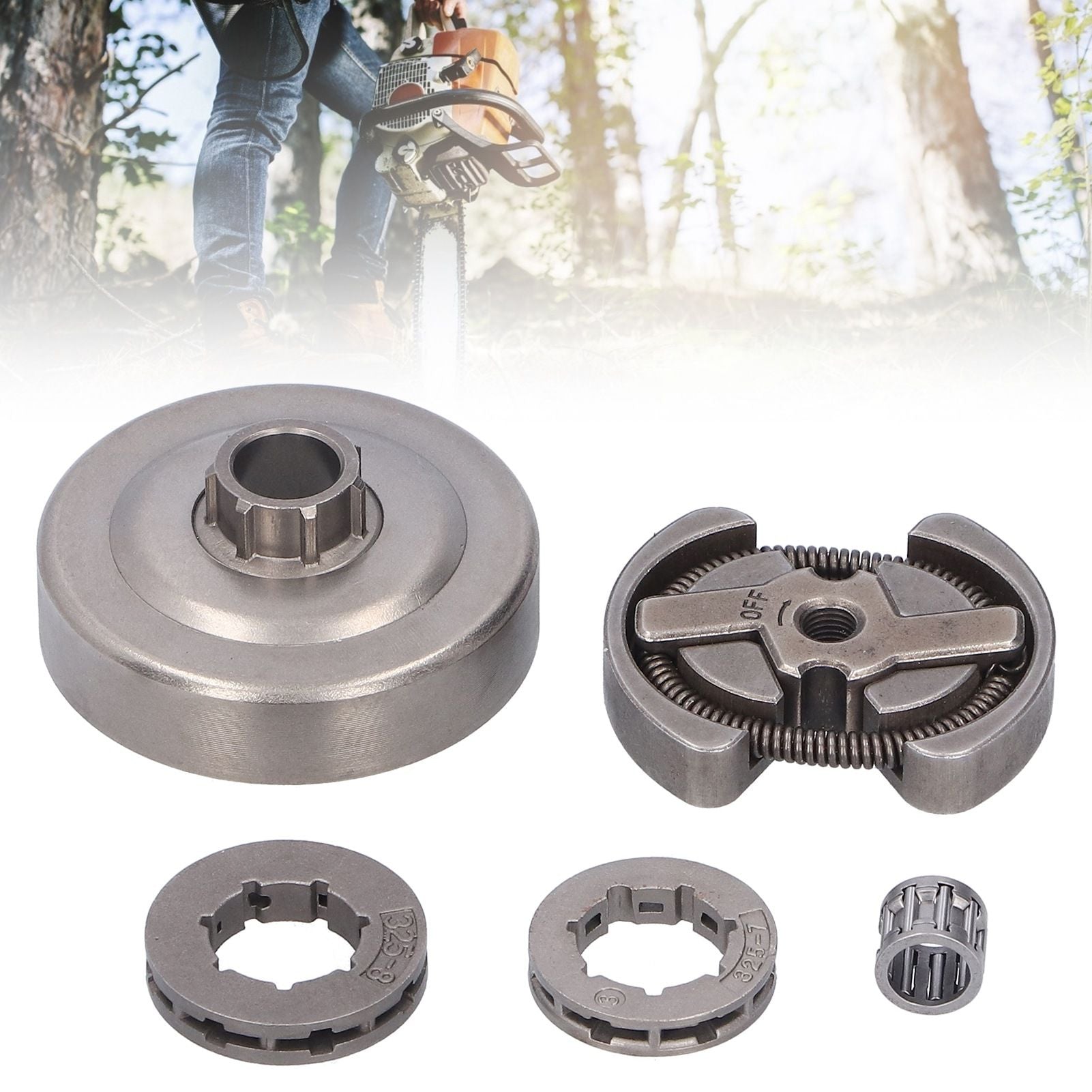 Clutch Rim Sprocket Kit Chainsaw Parts Fit for Husqvarna 235e 240e 235 240 137 142 36 41