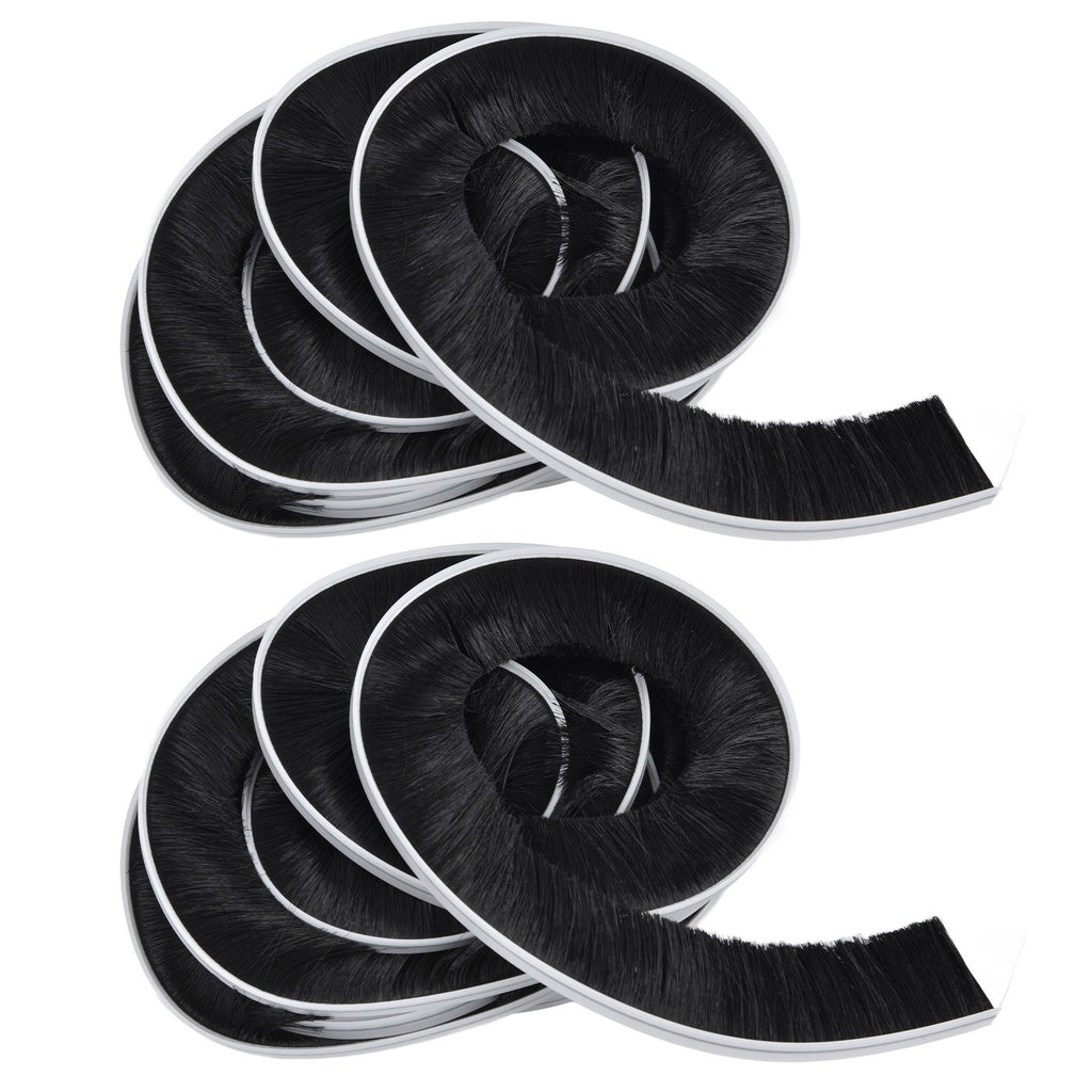 2PCS Brush Strip Ultraviolet Proof Water Proof Adjustable Length 4M Weather Stripping for Greenhouse Glass Door