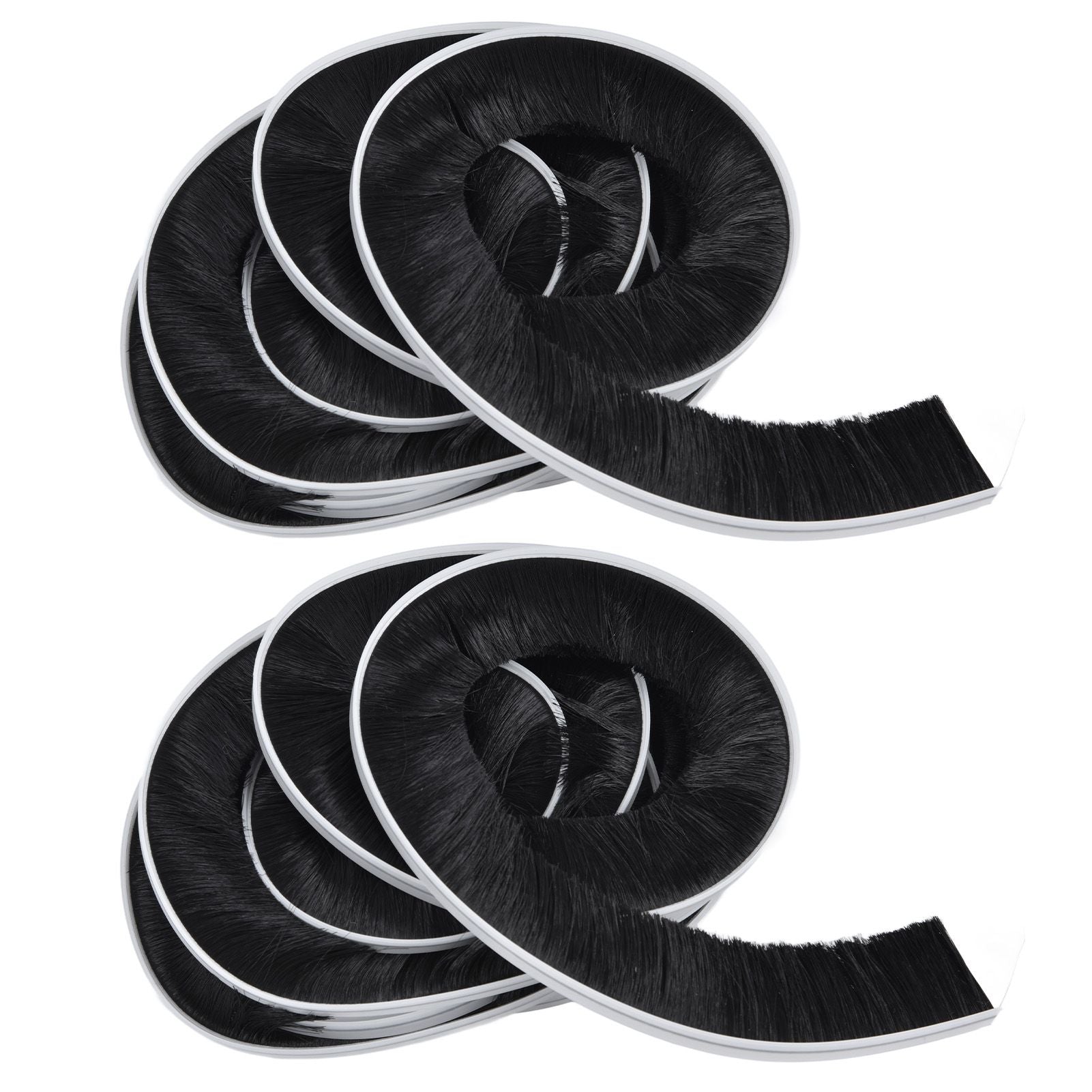 2PCS Brush Strip Ultraviolet Proof Water Proof Adjustable Length 4M Weather Stripping for Greenhouse Glass Door