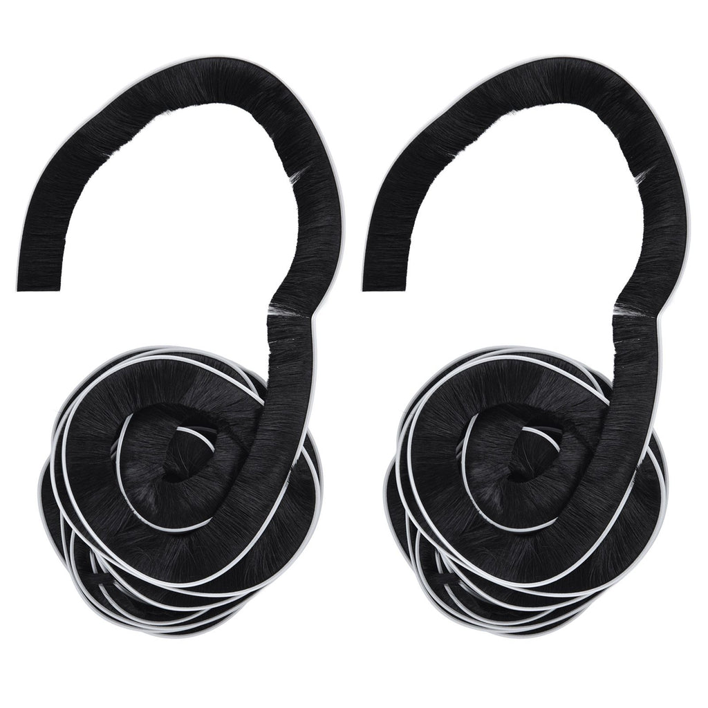 2PCS Brush Strip Ultraviolet Proof Water Proof Adjustable Length 4M Weather Stripping for Greenhouse Glass Door