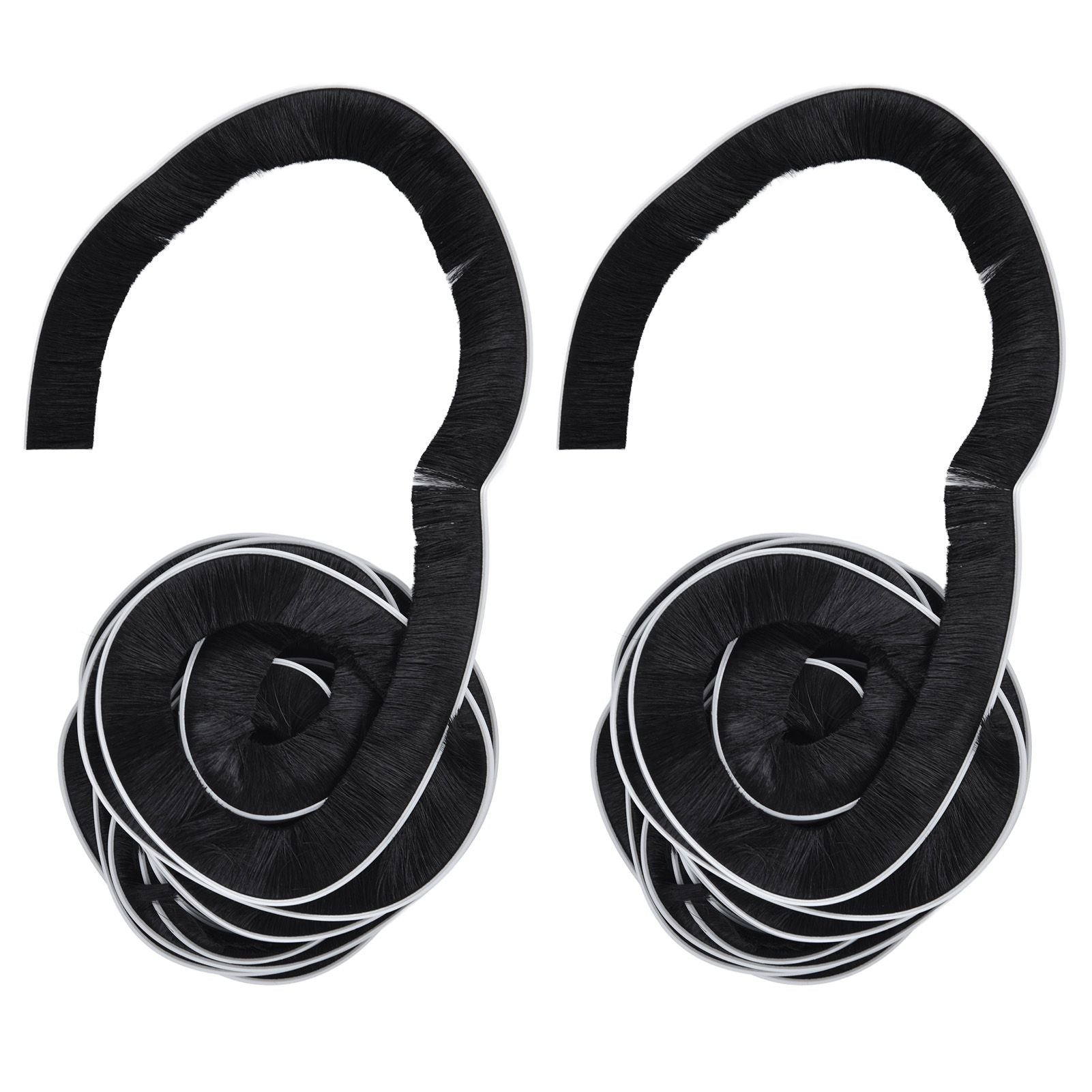 2PCS Brush Strip Ultraviolet Proof Water Proof Adjustable Length 4M Weather Stripping for Greenhouse Glass Door