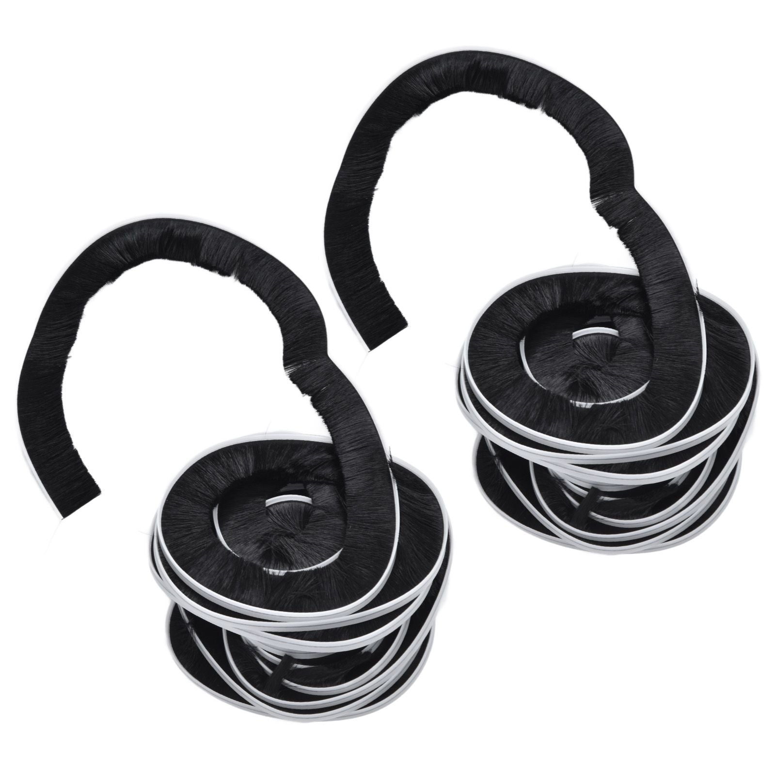 2PCS Brush Strip Ultraviolet Proof Water Proof Adjustable Length 4M Weather Stripping for Greenhouse Glass Door