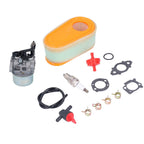 Carburetor Replacement Kit with Fuel Filter Spark Plug for 875 Exi 190 CC Lawn Mower