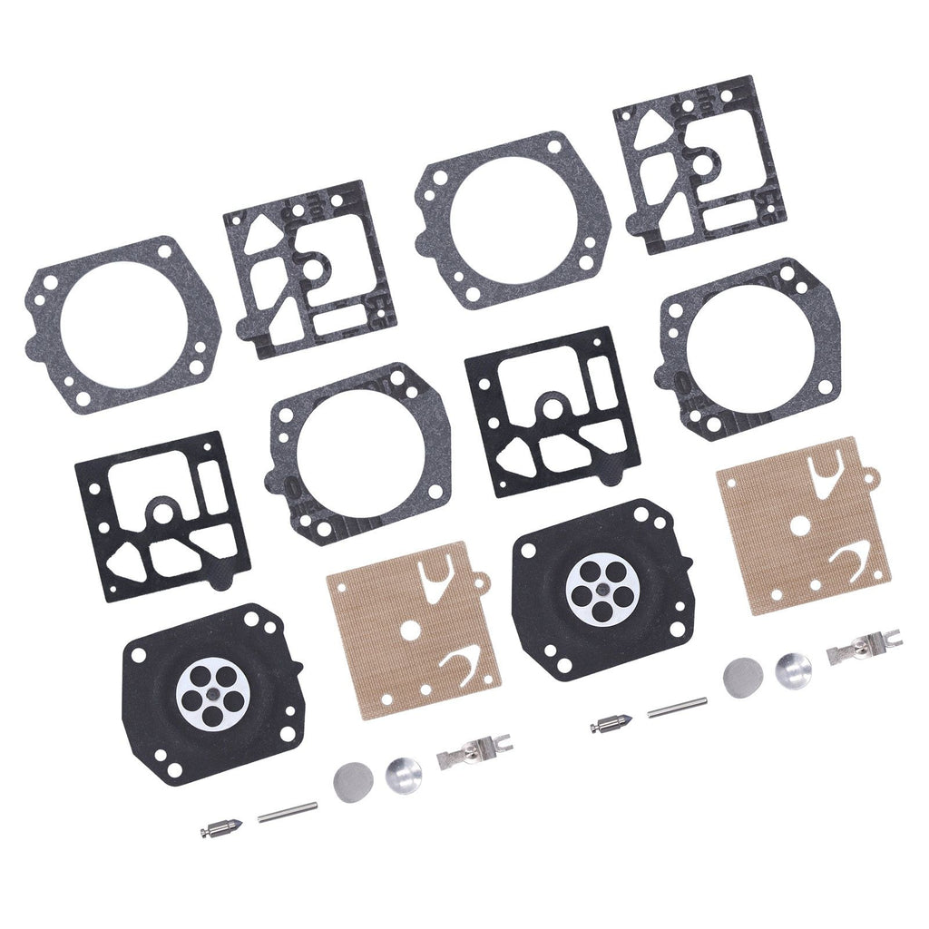 2Set Carburetor Carb Repair Kit Garden Lawn Mower Rebuild Kit Accessory for Walbro K24‑hda
