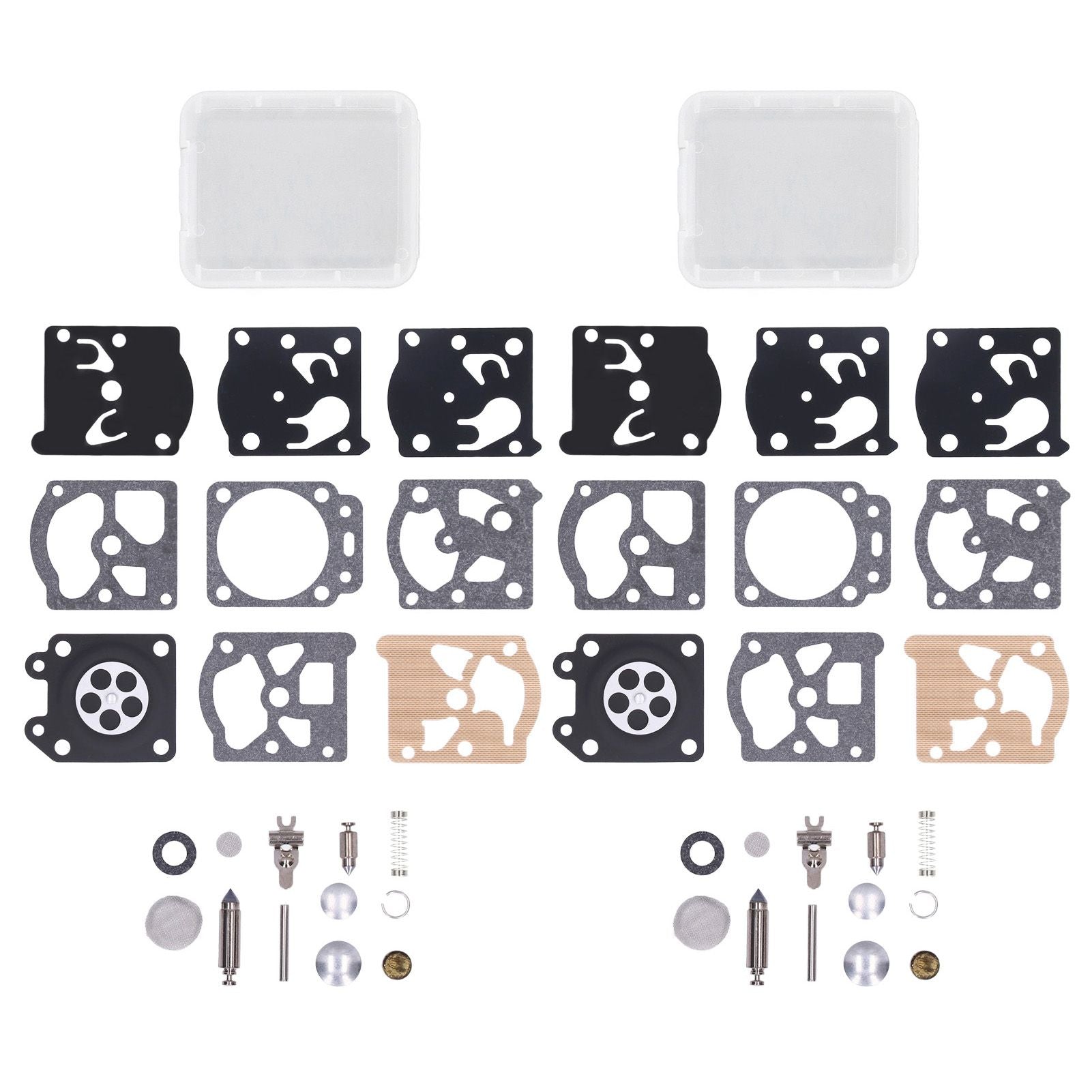 2 Sets Carburetor Carb Repair Rebuild Kit for WT K24‑WAT WT866 WT924 WT773 WT775 WT925 WT973 Lawn Mower