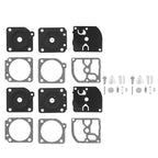 2 Sets Carburetor Rebuild Kit Replacement for STIHL MS200 MS200T C1Q RB‑69 RB69 Chainsaw