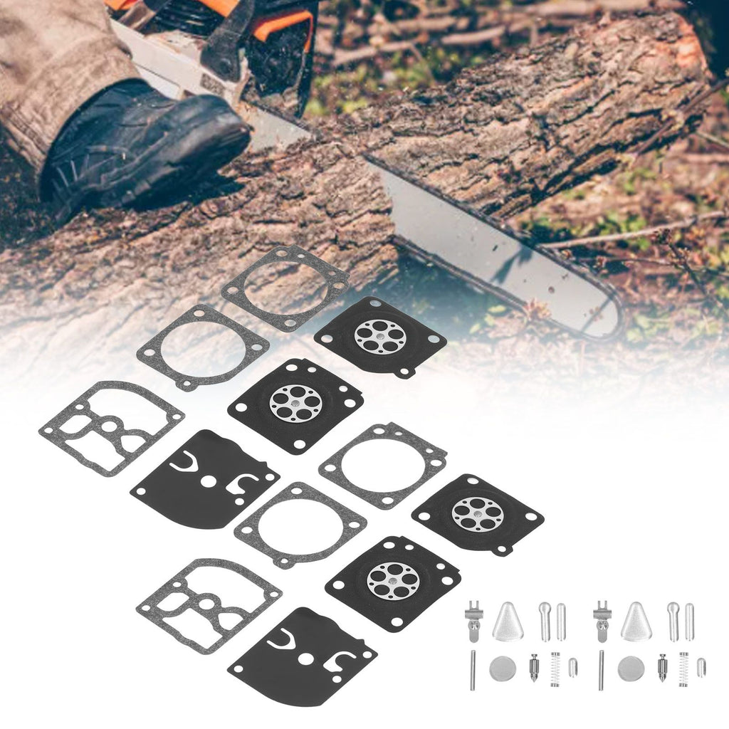 2 Sets Carburetor Rebuild Kit Replacement for STIHL MS200 MS200T C1Q RB‑69 RB69 Chainsaw
