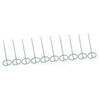 10Pcs Potted Plants Metal Trellis Provide Support 25CM Length Green Small Garden Trellis for Gardens Lawns Decks Patios