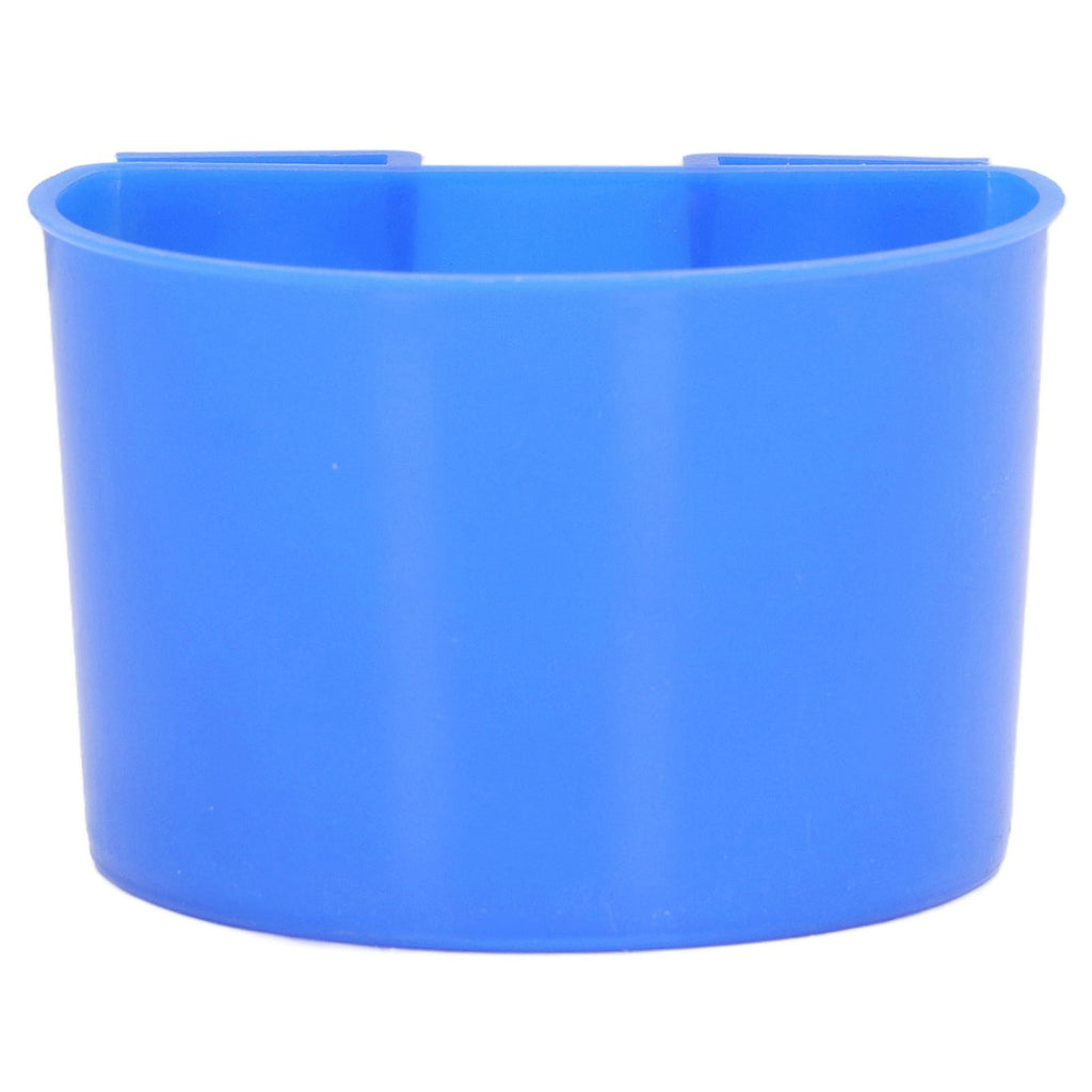 20Pcs Bird Food Bowl Plastic Parrot Water Feeding Cup Birdcage Feeder Trough Set Kit Blue 11x6cm / 4.33x2.36in
