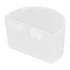 20Pcs Bird Food Bowl Plastic Parrot Water Feeding Cup Birdcage Feeder Trough Set Kit White 9s6cm / 3.54x2.36in