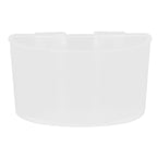 20Pcs Bird Food Bowl Plastic Parrot Water Feeding Cup Birdcage Feeder Trough Set Kit White 9s6cm / 3.54x2.36in