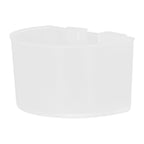 20Pcs Bird Food Bowl Plastic Parrot Water Feeding Cup Birdcage Feeder Trough Set Kit White 9s6cm / 3.54x2.36in