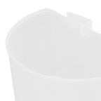 20Pcs Bird Food Bowl Plastic Parrot Water Feeding Cup Birdcage Feeder Trough Set Kit White 9s6cm / 3.54x2.36in