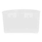 20Pcs Bird Food Bowl Plastic Parrot Water Feeding Cup Birdcage Feeder Trough Set Kit White 11x6cm / 4.33x2.36in