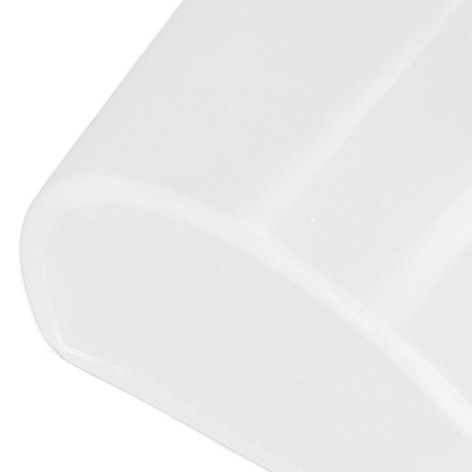 20Pcs Bird Food Bowl Plastic Parrot Water Feeding Cup Birdcage Feeder Trough Set Kit White 11x6cm / 4.33x2.36in