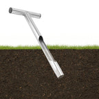 T Style Handle Soil Test Kits Stainless Steel Material Soil Sampler Kit with 2 Reusable Sampler Bags for Agriculture Forestry