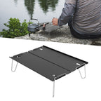 Folding Camping Table Outdoor Portable Aluminum Alloy Ultra Light Mini Folding Table Multifunction Camping Table Black
