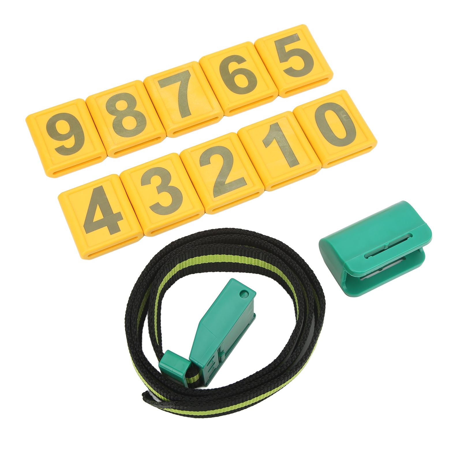 Cow Collar Wear Resistant Plastic Animal Collar with Pedometer 10 Number Plate Cow Identifying Collar for Animal Husbandry