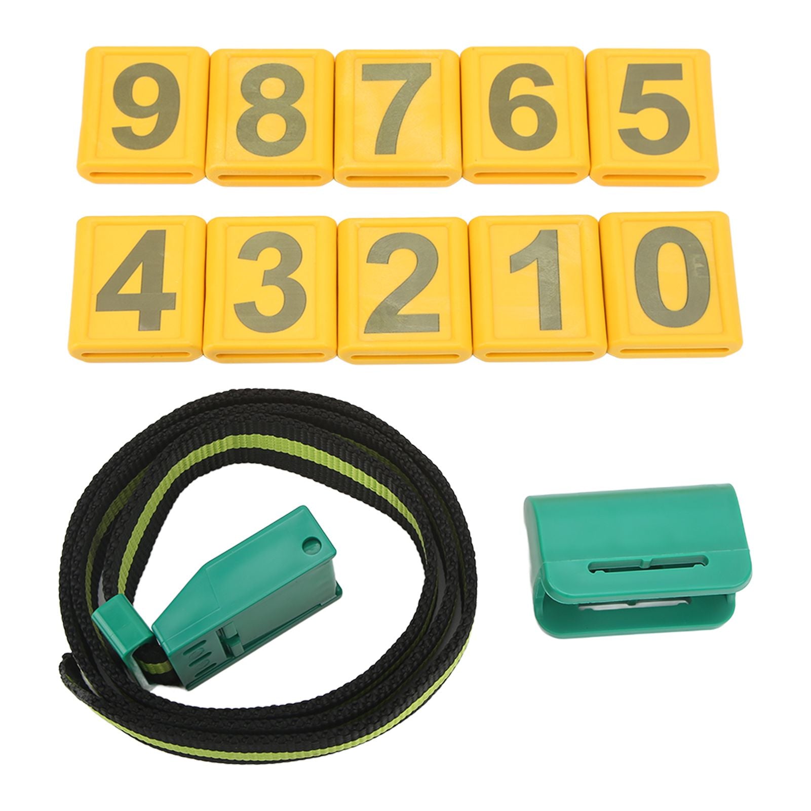 Cow Collar Wear Resistant Plastic Animal Collar with Pedometer 10 Number Plate Cow Identifying Collar for Animal Husbandry