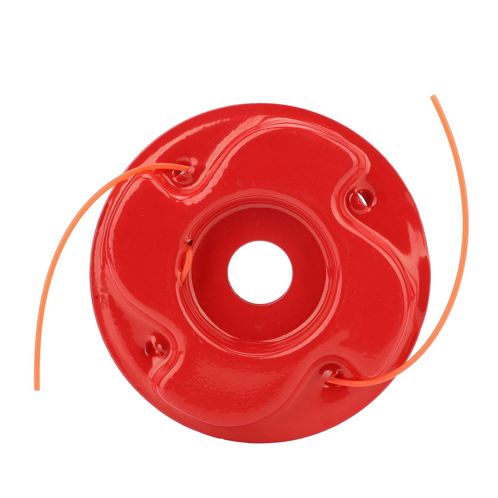 String Trimmer Head Universal Red Iron Lawn Mower Weeder Trimmer Head Replacement for Agriculture Style 1
