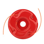 String Trimmer Head Universal Red Iron Lawn Mower Weeder Trimmer Head Replacement for Agriculture Style 1