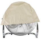 Industrial Fan Cover UV Protection Waterproof Dustproof Foldable Electric Fan Cover for Outdoor Indoor Bedroom Beige