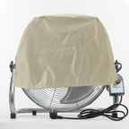 Industrial Fan Cover UV Protection Waterproof Dustproof Foldable Electric Fan Cover for Outdoor Indoor Bedroom Beige