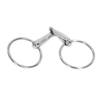 Horse Snaffle Bit Stainless Steel Horse Mouth Bit Jointed Chewing Mouth Roller 135mm