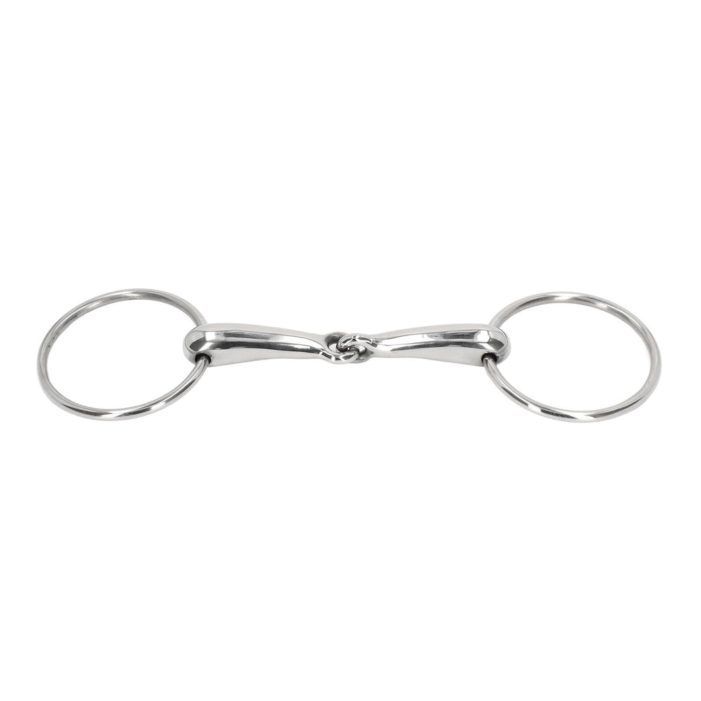 Horse Snaffle Bit Stainless Steel Horse Mouth Bit Jointed Chewing Mouth Roller 135mm