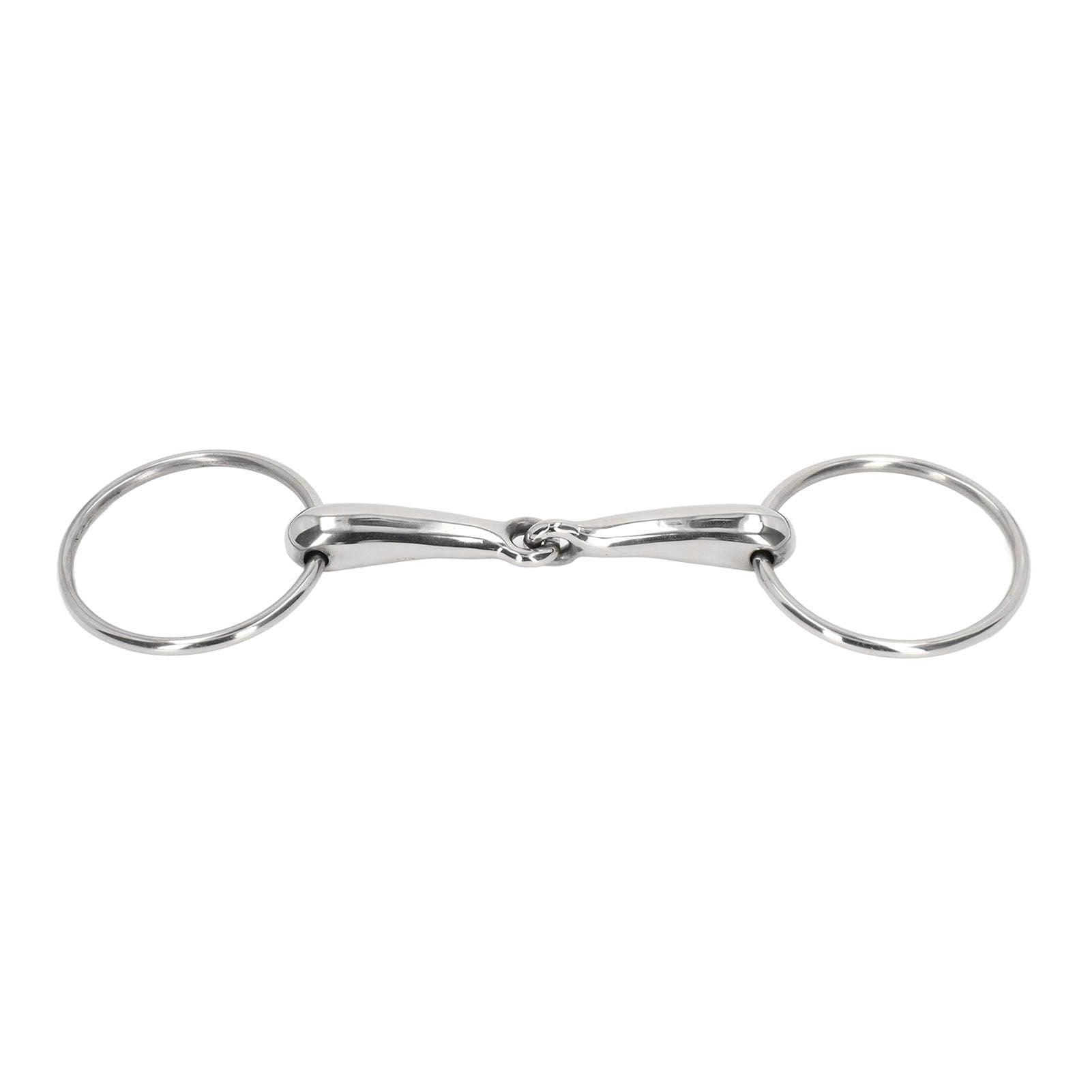 Horse Snaffle Bit Stainless Steel Horse Mouth Bit Jointed Chewing Mouth Roller 135mm