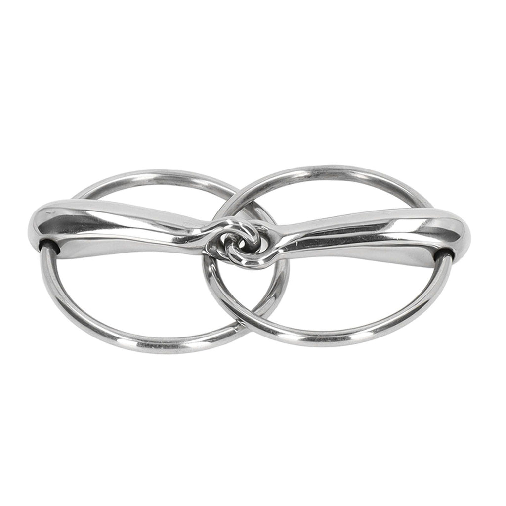 Horse Snaffle Bit Stainless Steel Horse Mouth Bit Jointed Chewing Mouth Roller 135mm