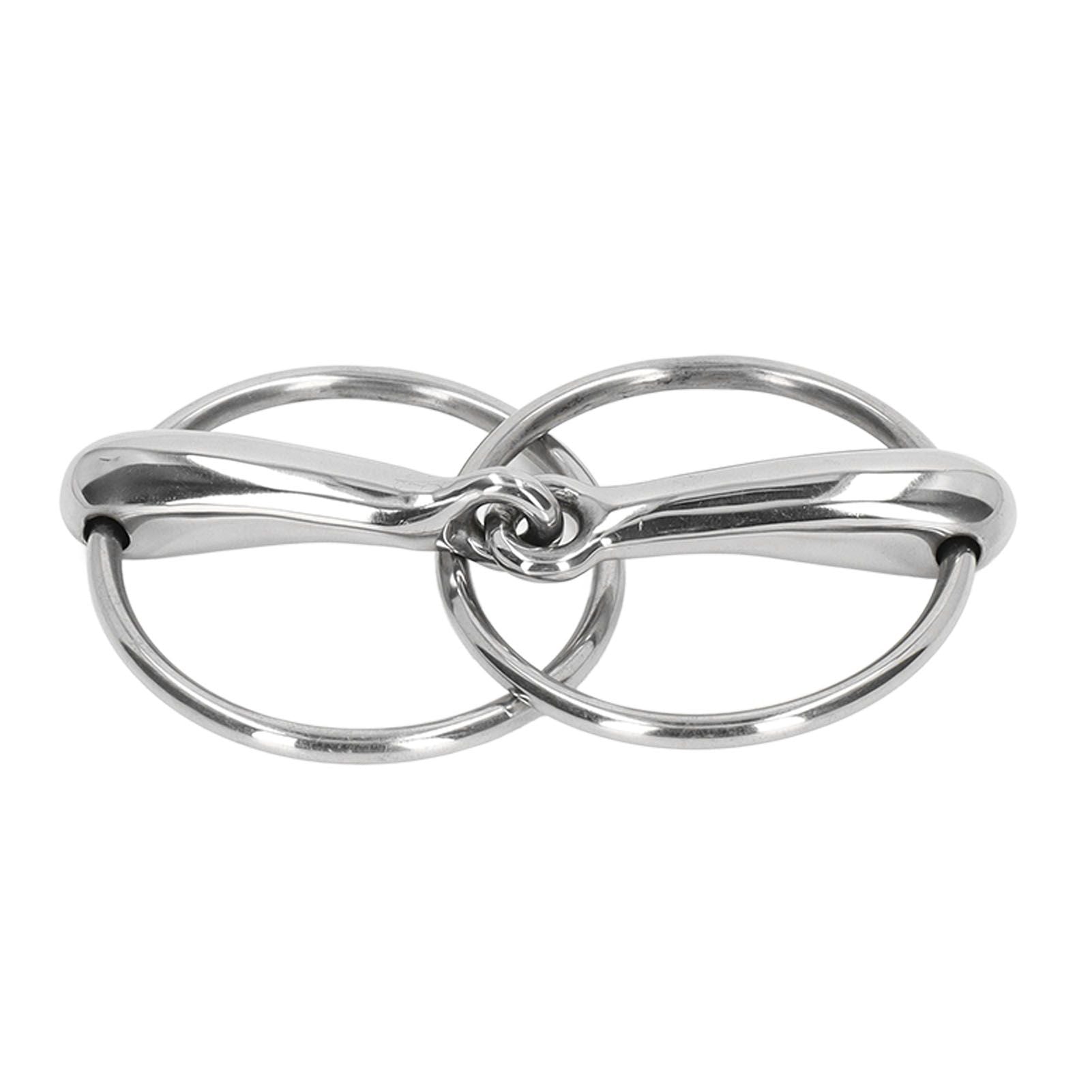 Horse Snaffle Bit Stainless Steel Horse Mouth Bit Jointed Chewing Mouth Roller 135mm