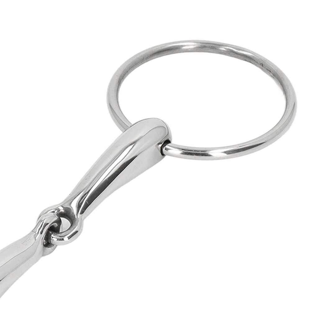 Horse Snaffle Bit Stainless Steel Horse Mouth Bit Jointed Chewing Mouth Roller 135mm