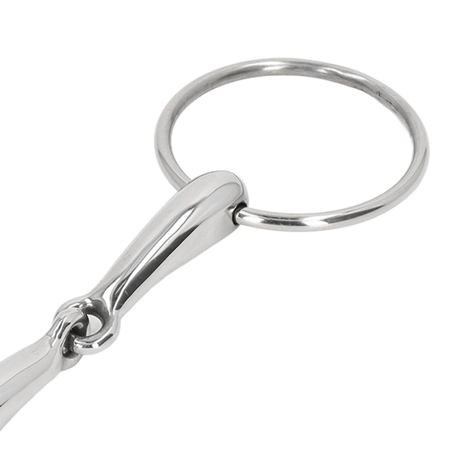Horse Snaffle Bit Stainless Steel Horse Mouth Bit Jointed Chewing Mouth Roller 135mm