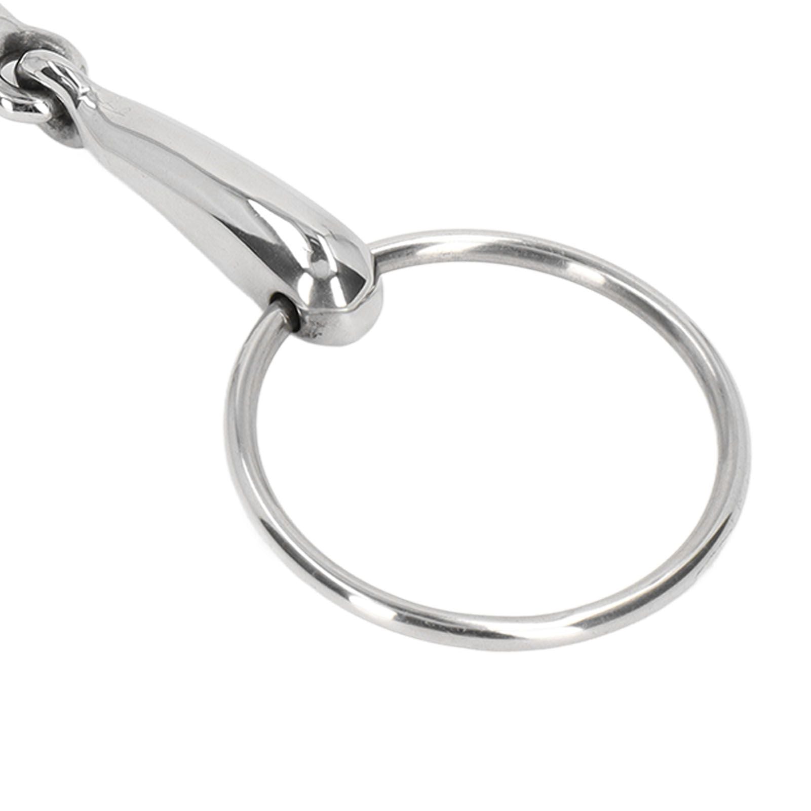 Horse Snaffle Bit Stainless Steel Horse Mouth Bit Jointed Chewing Mouth Roller 135mm