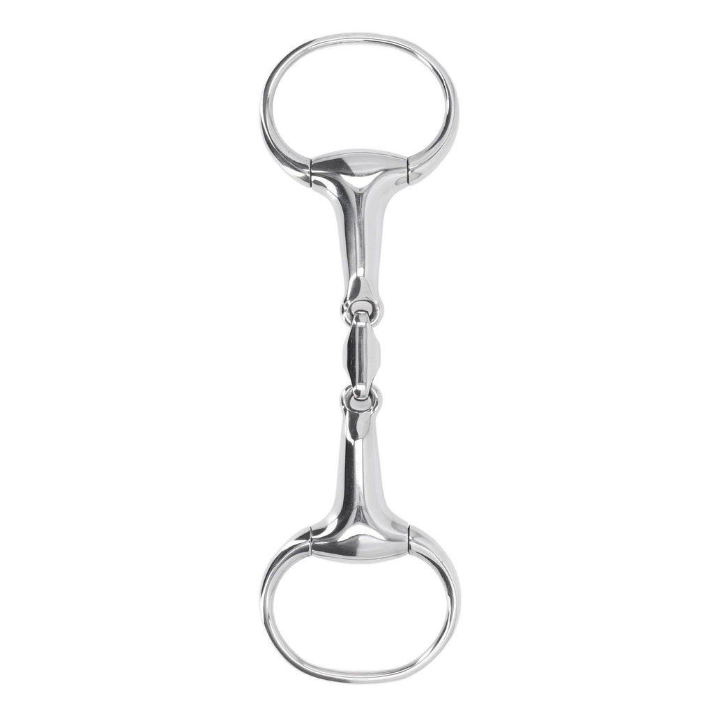 Horse Gag Ring Snaffle Bite Stainless Steel 125mm Loose Oval Link Mouthpiece Horse Training Equipment