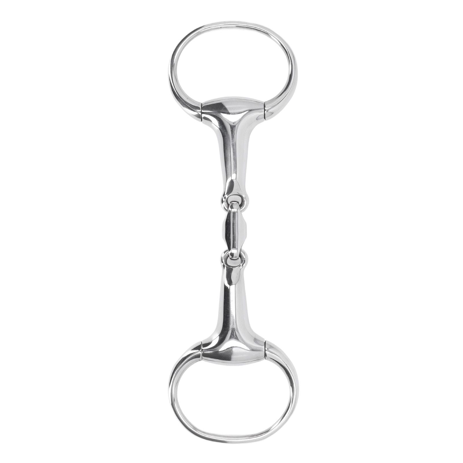 Horse Gag Ring Snaffle Bite Stainless Steel 125mm Loose Oval Link Mouthpiece Horse Training Equipment