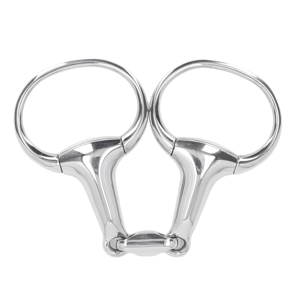 Horse Gag Ring Snaffle Bite Stainless Steel 125mm Loose Oval Link Mouthpiece Horse Training Equipment