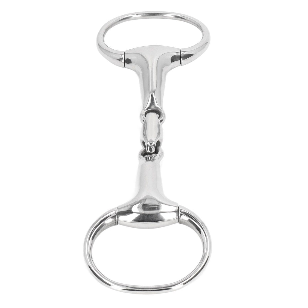 Horse Gag Ring Snaffle Bite Stainless Steel 125mm Loose Oval Link Mouthpiece Horse Training Equipment
