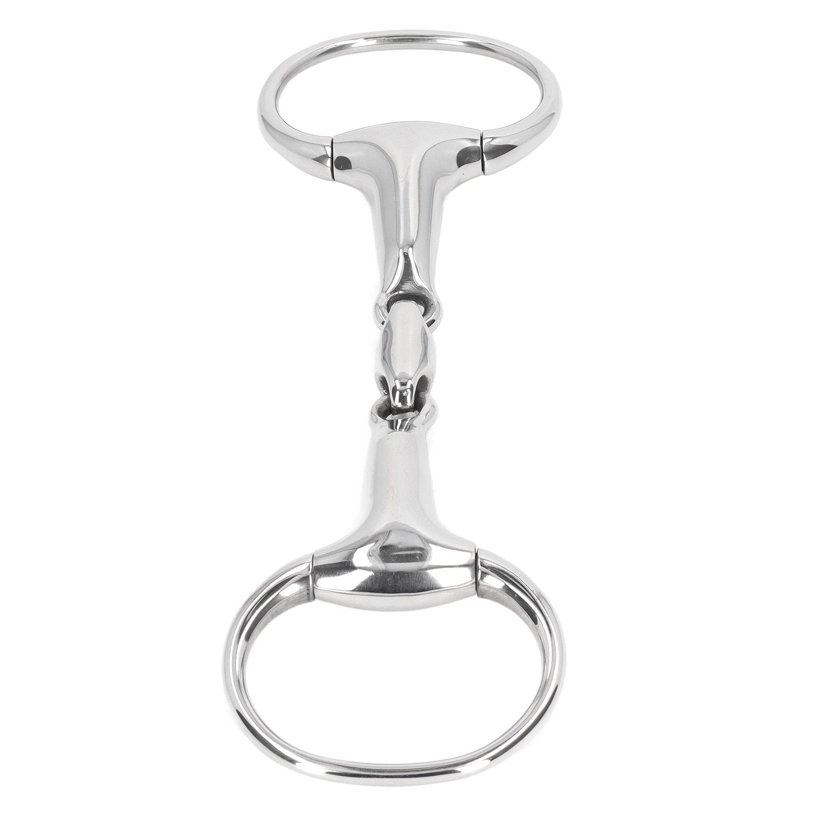 Horse Gag Ring Snaffle Bite Stainless Steel 125mm Loose Oval Link Mouthpiece Horse Training Equipment