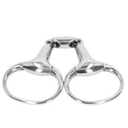 Horse Gag Ring Snaffle Bite Stainless Steel 125mm Loose Oval Link Mouthpiece Horse Training Equipment
