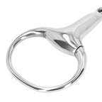 Horse Gag Ring Snaffle Bite Stainless Steel 125mm Loose Oval Link Mouthpiece Horse Training Equipment