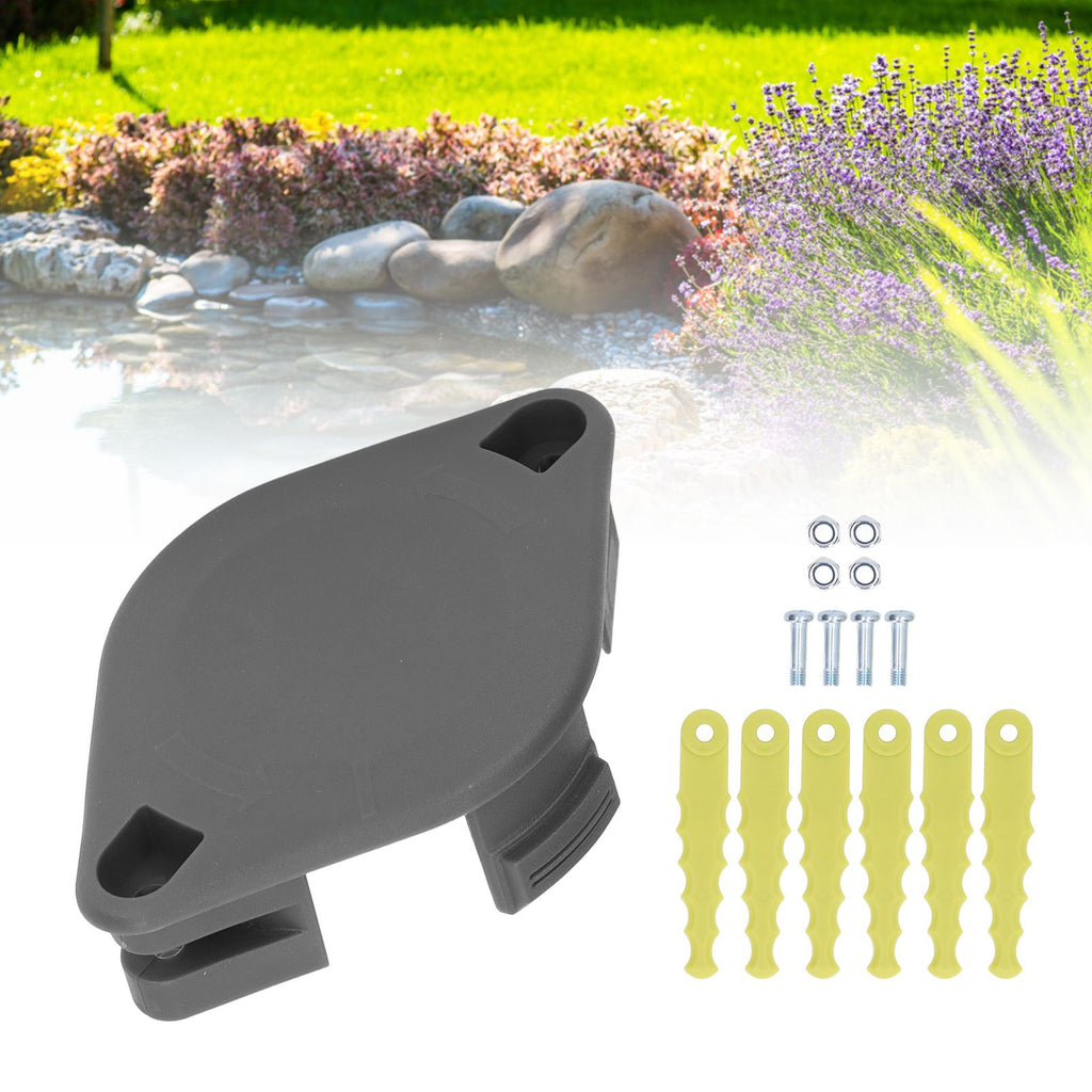 String Trimmers Bladed Head Auto Feed String Trimmers Fixed Line Spool with 6 Replacement Blades for Ryobi 18V 24V 40V
