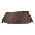 Ping Pong Table Cover Outdoor Waterproof Dustproof Silver Coating Table Tennis Cover for Courtyard Terrace Brown