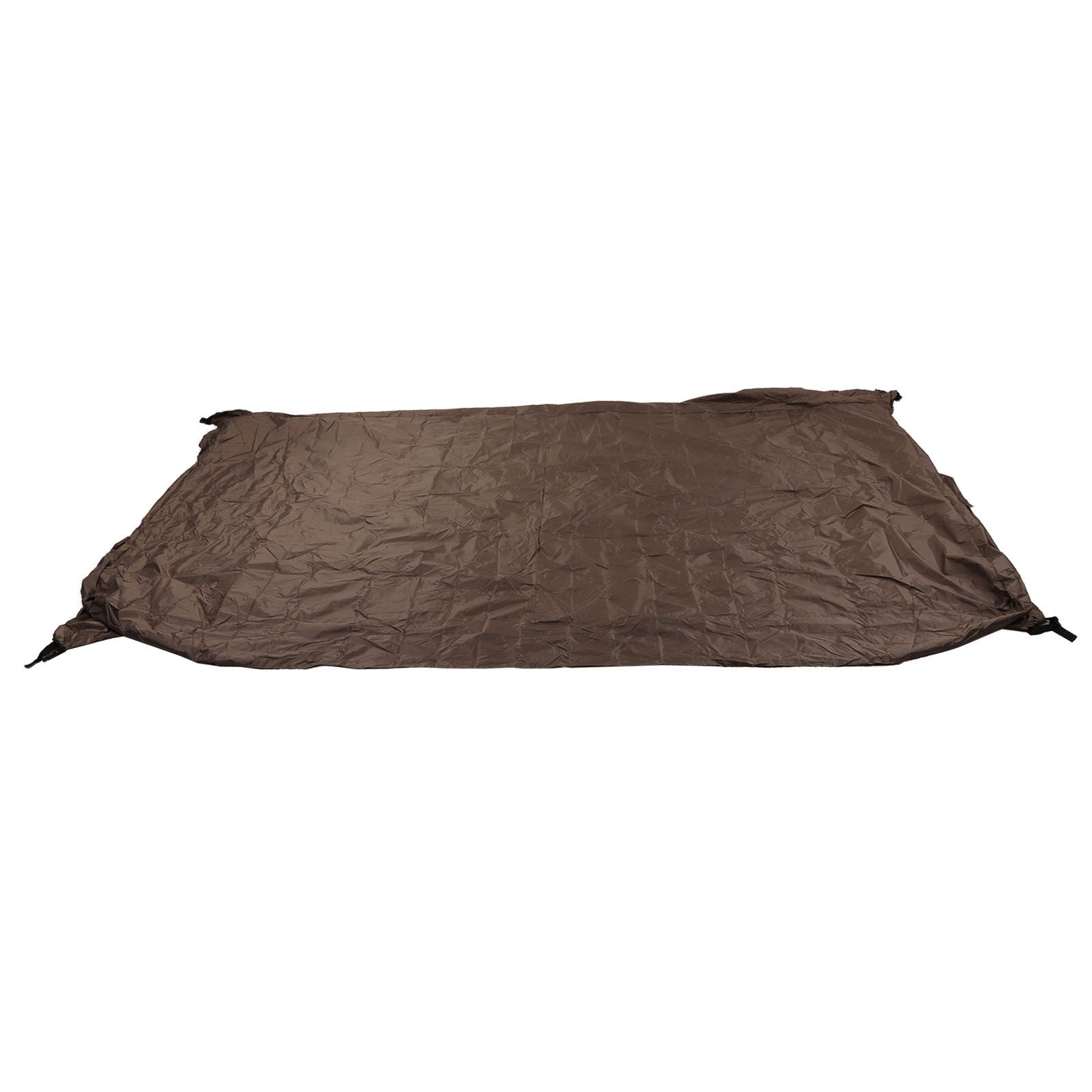 Ping Pong Table Cover Outdoor Waterproof Dustproof Silver Coating Table Tennis Cover for Courtyard Terrace Brown