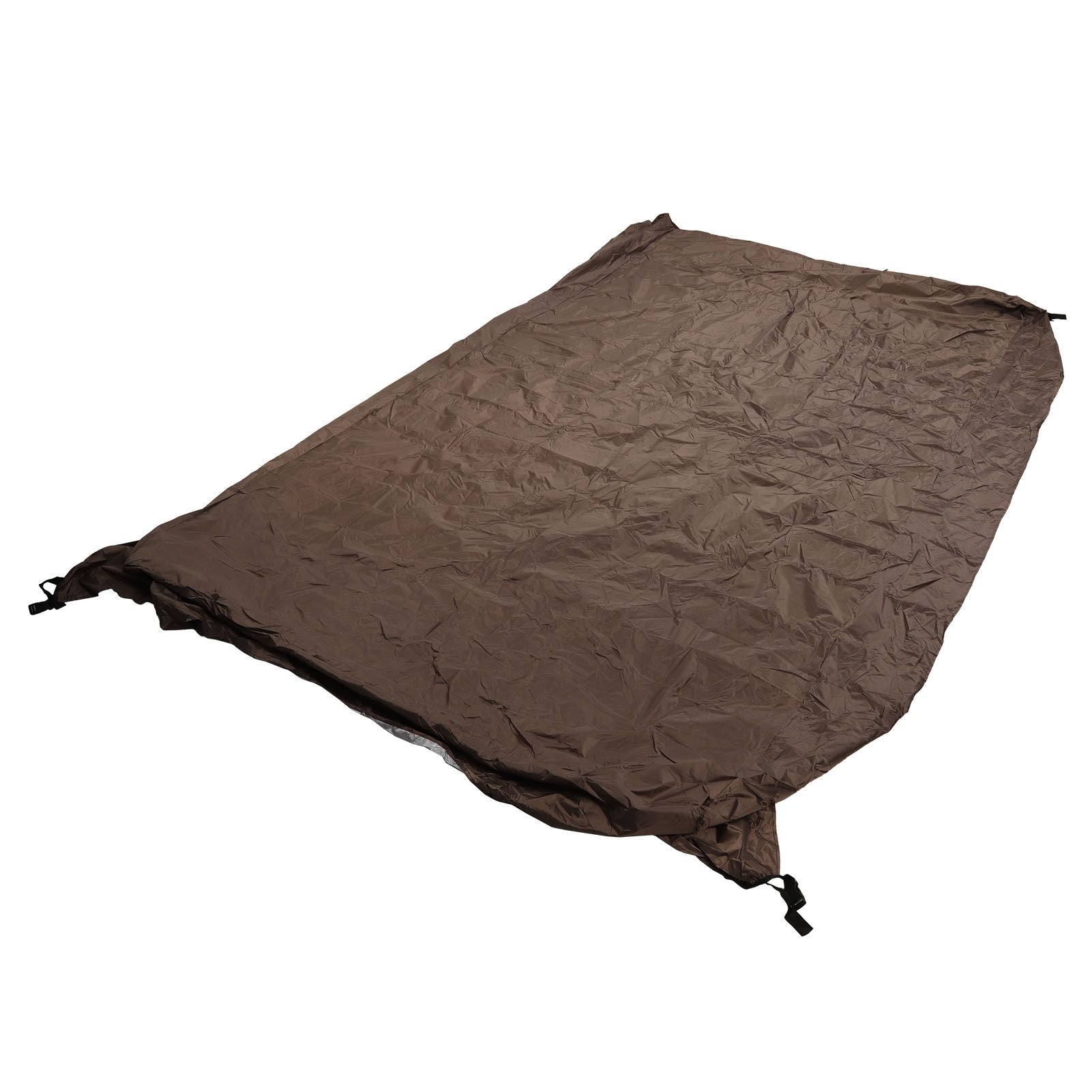 Ping Pong Table Cover Outdoor Waterproof Dustproof Silver Coating Table Tennis Cover for Courtyard Terrace Brown