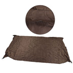 Ping Pong Table Cover Outdoor Waterproof Dustproof Silver Coating Table Tennis Cover for Courtyard Terrace Brown