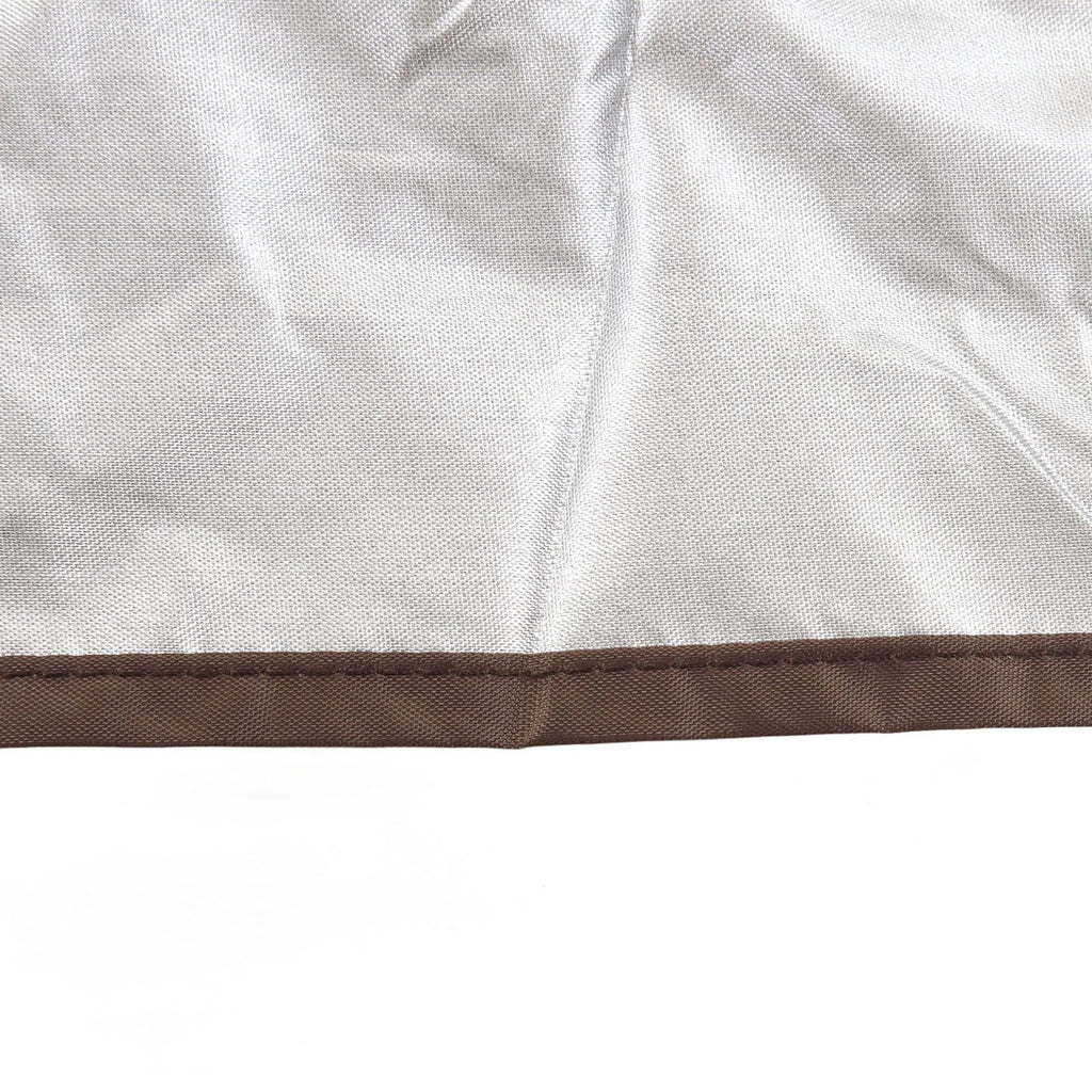 Ping Pong Table Cover Outdoor Waterproof Dustproof Silver Coating Table Tennis Cover for Courtyard Terrace Brown