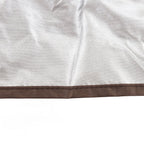 Ping Pong Table Cover Outdoor Waterproof Dustproof Silver Coating Table Tennis Cover for Courtyard Terrace Brown